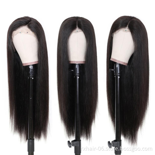 13x4 13x6 360 HD Lace Frontal Wigs Brazilian Straight Human Hair Wigs 150% 180% Human Hair Lace Wig For Black Woman